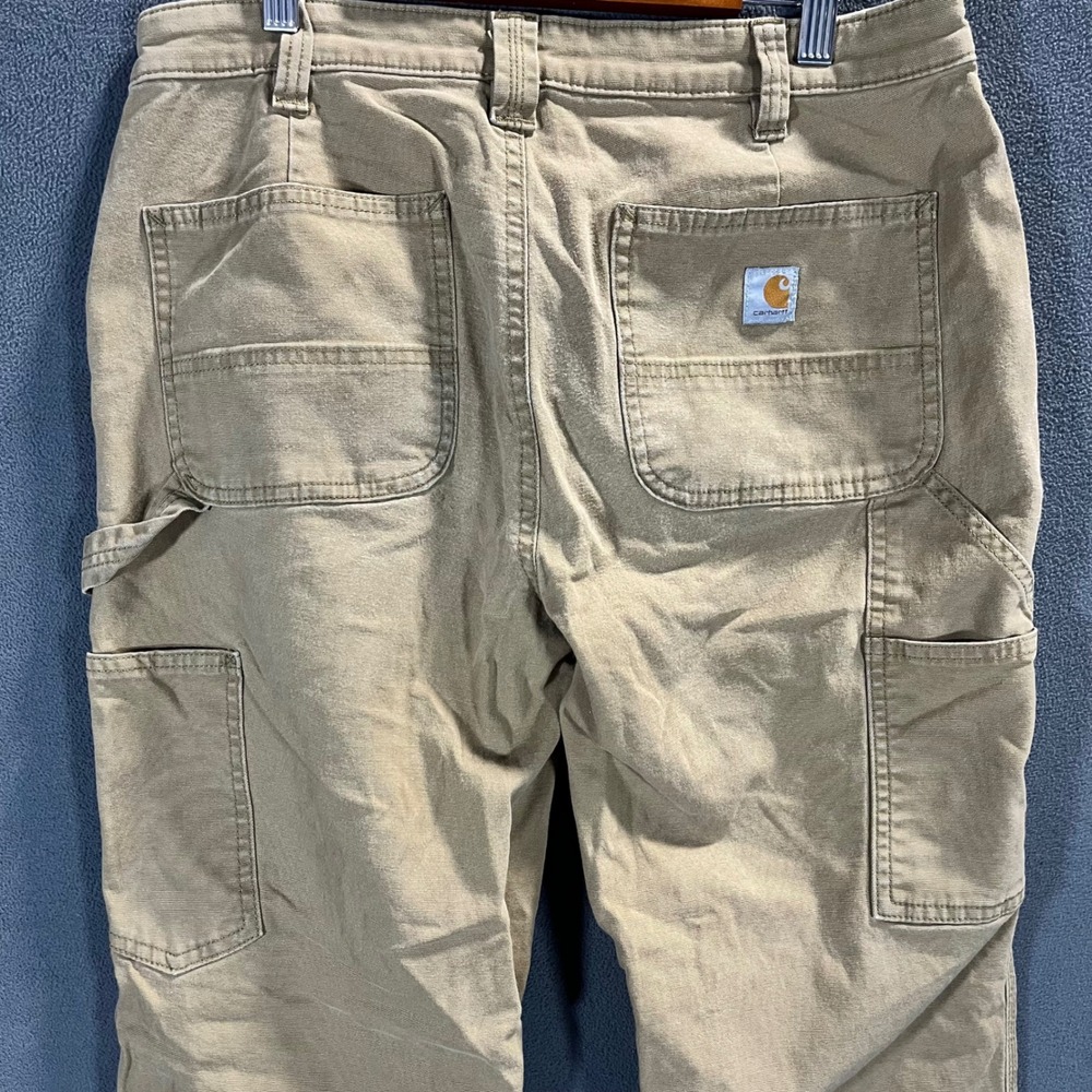 Carhartt Womens Original Fit Canvas Work Pants Tan Duck Utility Size 8 Regular